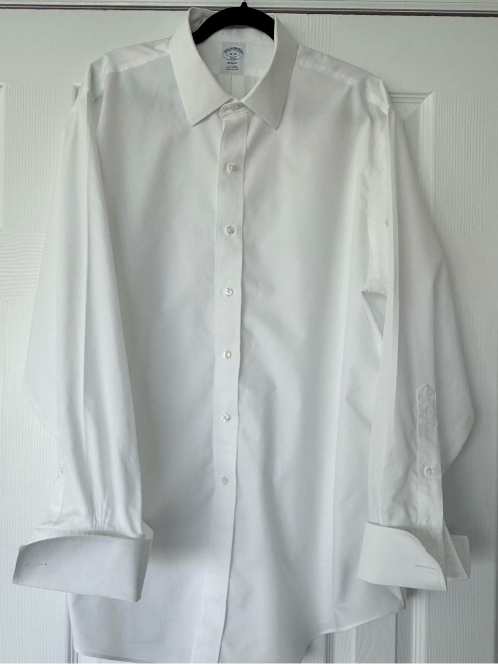 Brooks Brothers White Regent Cotton Dress Shirt with French Cuffs